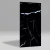 Falpanel, márvány mintával, PVC, 280x120 cm - Black - White Roots