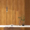 Falpanel, fa mintával, bambuszrost, 280x120 cm - Warm Hazel