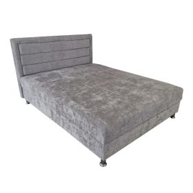 Linea ágyneműtartós franciaágy (160) - szürke