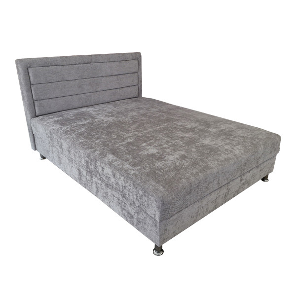 Linea ágyneműtartós franciaágy (160) - szürke