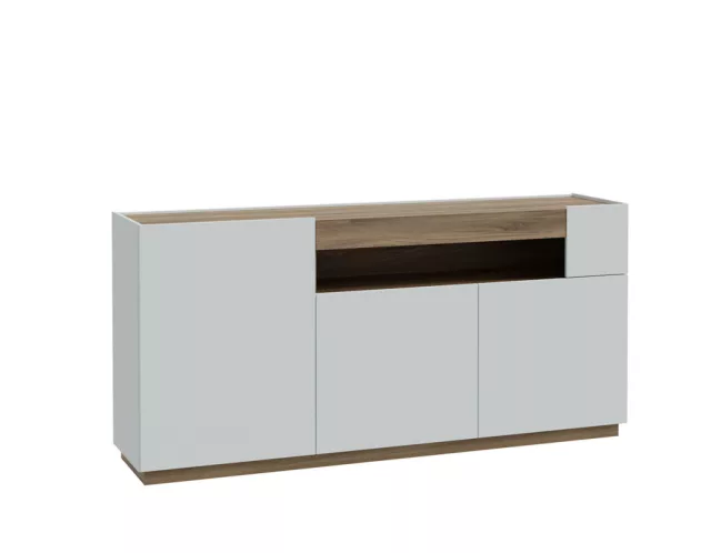 LAKE Komód - LWSK231-M829B - szürke/valencia tölgy