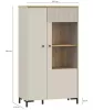Gigabit (BITV521R-M846) álló vitrin - mauvella tölgy, homok