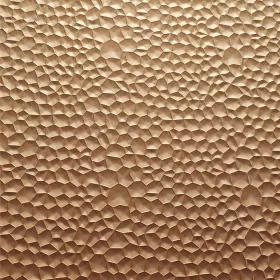 Falpanel, dombornyomott, PVC, 240x120 cm - Gold Metal