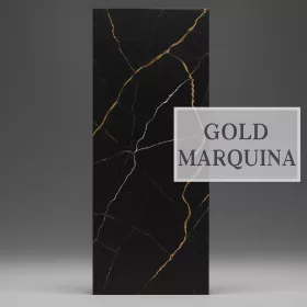   Falpanel, márvány mintával, PVC, 280x120 cm - Gold Marquina