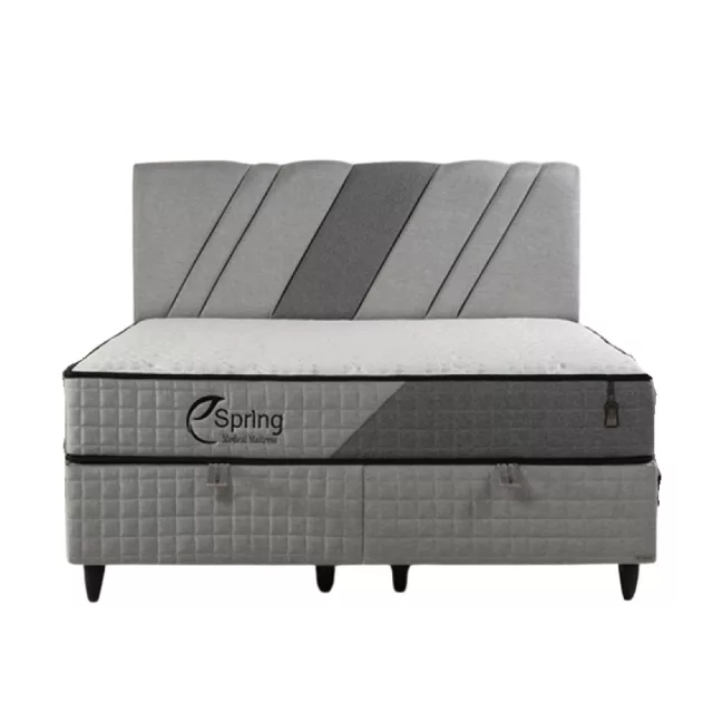 Blossom boxspring ágy (160 x 200) Orlando 1001 világosszürke
