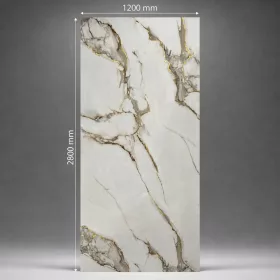   Falpanel, márvány mintával, PVC, 280x120 cm - Scent of Gold