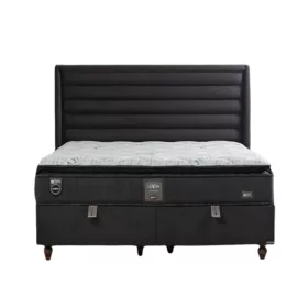   Guinea boxspring ágy (160 x 200) Forrest 0024 sötétszürke