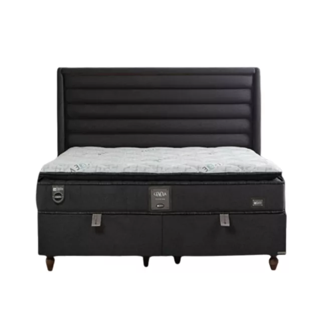 Guinea boxspring ágy (160 x 200) Forrest 0024 sötétszürke