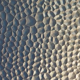 Falpanel, dombornyomott, PVC, 240x120 cm - Soft Brass