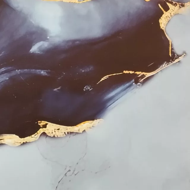 Falpanel, márvány mintával, PVC, 280x120 cm - Blue Aurum