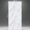 Falpanel, márvány mintával, PVC, 280x120 cm - Silver Mist