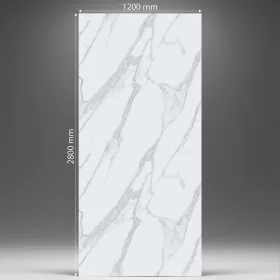 Falpanel, márvány mintával, PVC, 280x120 cm - Silver Mist