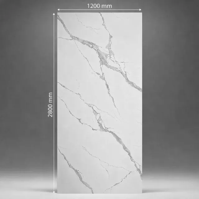 Falpanel, márvány mintával, PVC, 240x120 cm - Carla White