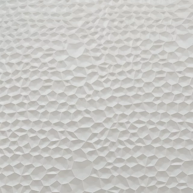 Falpanel, dombornyomott, PVC, 240x120 cm - White Beige
