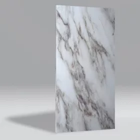   Falpanel, márvány mintával, PVC, 240x120 cm - White Jade in Beige