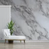 Falpanel, márvány mintával, PVC, 240x120 cm - White Jade in Beige