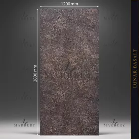 Falpanel, rusztikus, bambuszrost, 280x122 cm - Lunar Basalt