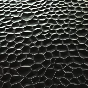 Falpanel, dombornyomott, PVC, 240x120 cm - Black Metal