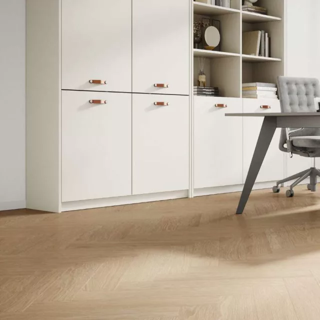 Kronostep vízálló laminált padló Herringbone K843 natural darcy tölgy 8 mm