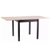 Flip (FLIPDAC80) bővíthető étkezőasztal 80-160 cm - artisan tölgy/fekete