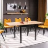Flip (FLIPDAC80) bővíthető étkezőasztal 80-160 cm - artisan tölgy/fekete