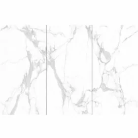   Falpanel, márvány mintával, végteleníthető, bambuszrost, 280x122 cm - Carrara White