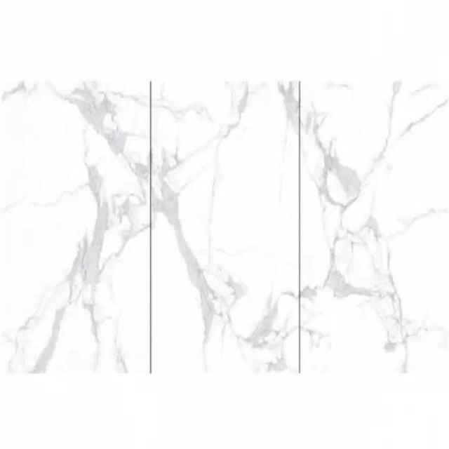 Falpanel, márvány mintával, végteleníthető, bambuszrost, 280x122 cm - Carrara White