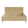 Sparrow ágykeret 160 cm - CXSL1162-M696 - elegancia tölgy/természetes rattan
