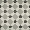 tekercses vinyl padló, PVC -  fekete-szürke csempe mintás Colandra 39T 2 m