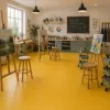 tekercses vinyl padló, PVC -  egyszínű Bluna 655 sárga 2 m