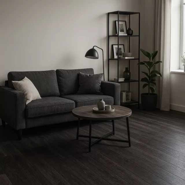 tekercses vinyl padló, PVC -  szürkésbarna fa mintás Bern 895 Chi 2 m