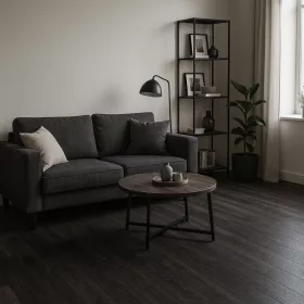   tekercses vinyl padló, PVC -  szürkésbarna fa mintás Bern 895 Chi 4 m