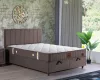 KAMILLA boxspring ágy - 180 x 200 cm - barna