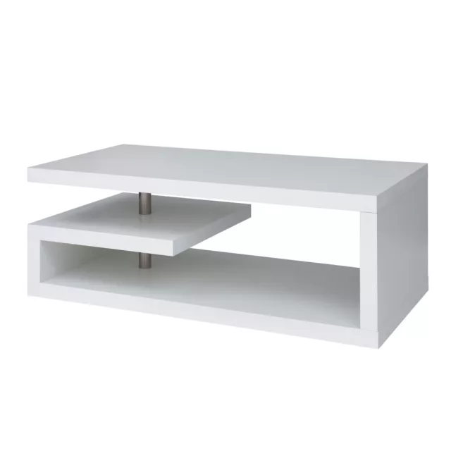 BRW Glimp dohányzóasztal - fehér