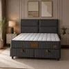 SUNRISE New boxspring ágy (160 x 200 cm) - szürke