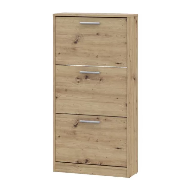 DEF204 (MSA312-D78) 3 ajtós cipősszekrény - artisan tölgy