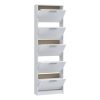 DEF204 (MSA712-120) 5 ajtós cipősszekrény - fehér