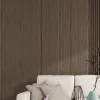 Falpanel, fa mintával, bambuszrost, 280x120 cm - Shadow Oak
