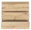 Manchester (CHLK23-D78) 3 fiókos komód - artisan tölgy