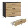 Tasmania (OKYK212-M625) 3 fiókos komód - artisan tölgy