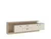 Novello MLLF02 széles tv-állvány cashmere / cremona tölgy torro