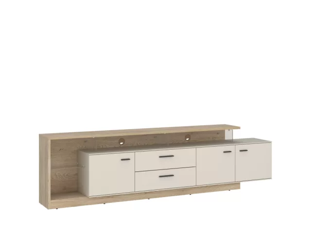 Novello MLLF02 széles tv-állvány cashmere / cremona tölgy torro