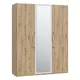 Tamara 3 ajtós, tükrös ruhásszekrény (IRDS931-Q225) - artisan tölgy/sand