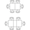 Maxim bővíthető étkezőasztal (120-160 cm) - Rivoli/Anemon