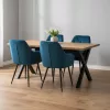 Design fotel, türkiz Velvet szövet, VERIO NEW