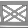 Fából készült kerti pad, szürke, 150 cm, FABLA