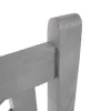 Fából készült kerti pad, szürke, 150 cm, FABLA