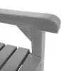 Fából készült kerti pad, szürke, 150 cm, FABLA