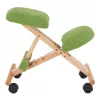 Ergonomikus térdelőszék, zöld/bükkfa, GROCO