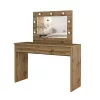 Eva 1 fiókos fésülködőasztal tükörrel (24N0NX49) - wotan tölgy